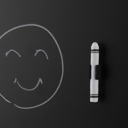 Tabla magnetica metalica Navaris, 56x38 cm, tabla de scris cu creta, marker tip creta, negru, otel