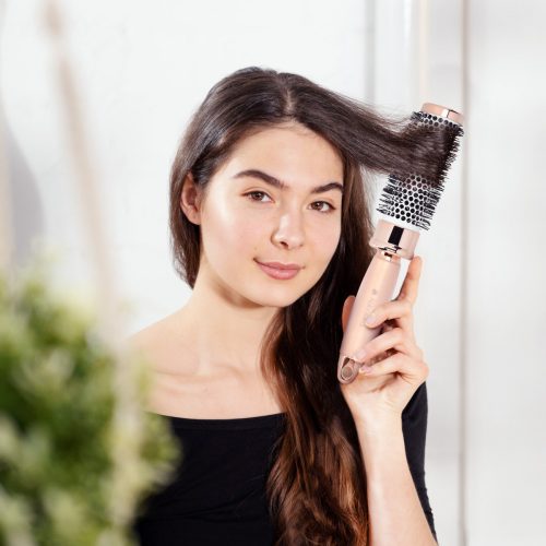 Комплект кръгли четки, четка скелет, четка за палитра, розово, 51639.02