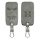 Капак за автомобилен ключ за Renault / Dacia - 4 бутона - Keyless Go, набук кожа, сив, 48565.10