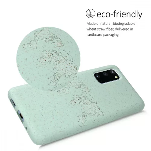 Кейс за Samsung Galaxy S20, Растителни влакна, Зелен, 51956.01