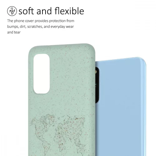Кейс за Samsung Galaxy S20, Растителни влакна, Зелен, 51956.01