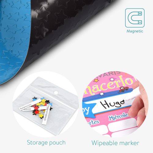 Детско табло със задачи/награди, 250 магнита, 40 x 32 см, испански език, 48146.09