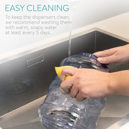 Комплект от 1x автоматичен диспенсър за храна и 1x автоматичен диспенсър за вода за Кучета/Котки, Син, 3.8l, 48332.17