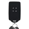 Капак за автомобилен ключ за Renault / Dacia - 4 бутона - Keyless Go, силикон, черен, 49769.09