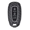Капак за автомобилен ключ за Hyundai - 3 бутона - Keyless Go, пластмаса, черен, 52228.01