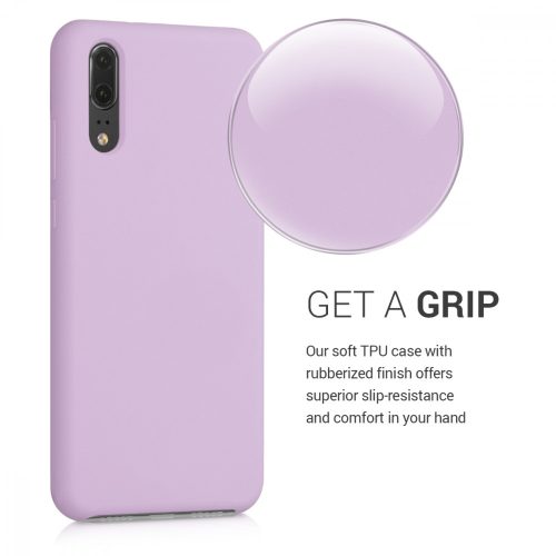 Кейс за Huawei P20, Силиконов, Лилав, 45689.140