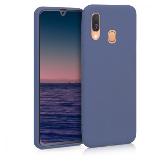 Кейс за Samsung Galaxy A40, Силиконов, Син, 48547.168