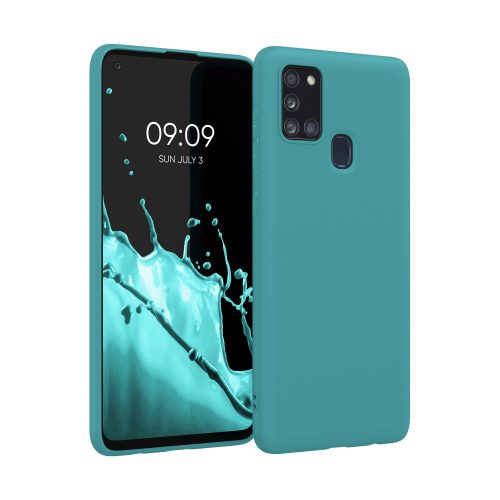 Кейс за Samsung Galaxy A21s, Силиконов, Зелен, 52494.57