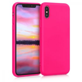   Калъф за Apple iPhone X / iPhone XS, Силиконов, Розов, 49982.77