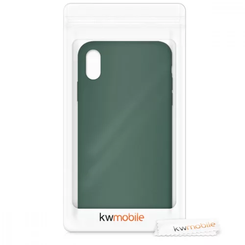 Калъф за Apple iPhone XS Max, Силиконов, Зелен, 45909.169