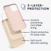 Калъф за Apple iPhone 12 Pro Max, Силиконов, Крем, 52644.154