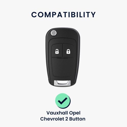 Капак за автомобилен ключ за Opel / Chevrolet - 2 бутона, Силикон, Сребрист, 52649.02