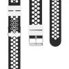 Комплект 2 каишки за Xiaomi Amazfit GTS / Amazfit GTS 2, силикон, черен / сив, 52697.02