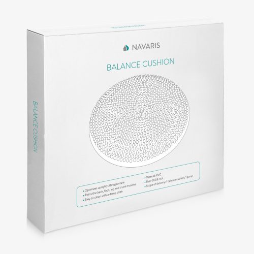 Масажираща възглавница за стол и фитнес упражнения Navaris, 33 см, помпа, 49286.19