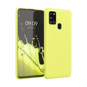   Кейс за Samsung Galaxy A21s, Силиконов, Жълт, 52494.195