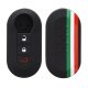 Капак за автомобилен ключ за Fiat / Lancia - 3 бутона, kwmobile, Силикон, Многоцветен, 44440.34