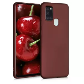   Кейс за Samsung Galaxy A21s, Силиконов, Червен, 52495.178