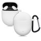 Калъф за слушалки Google Pixel Buds 2 (2020), Kwmobile, Бял, Силикон, 52701.02