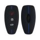 Капак за автомобилен ключ за Ford - 3 бутона - Keyless Go, силикон, черен, 53133.02