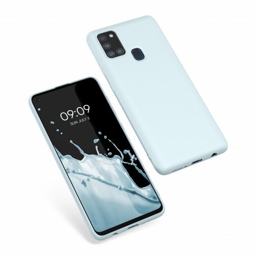 Кейс за Samsung Galaxy A21s, Силиконов, Син, 52494.177