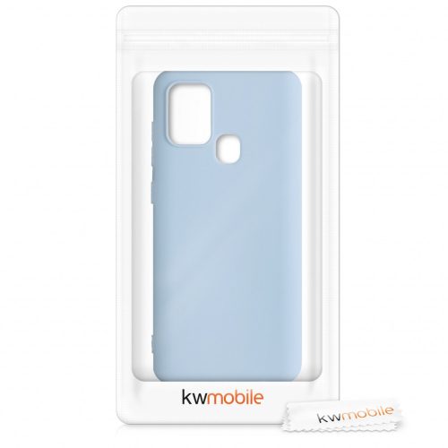 Кейс за Samsung Galaxy A21s, Силиконов, Син, 52494.177