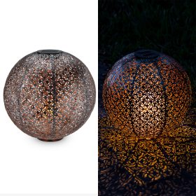   Соларна външна лампа Navaris, LED осветление, 30 см, Автоматичен старт/стоп, 47543.07