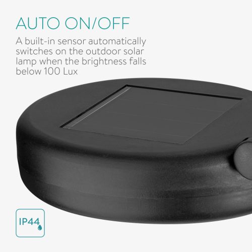 Lampa solara Navaris LED Light, 58x16x6 cm, 4000K, IP44, metal/sticla, 53310.01.01