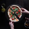 Piatra de pizza rotunda Navaris, 30.5 cm, cordierit glazurat, rezistenta 500°C, 51246.02.3