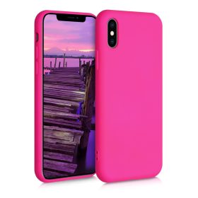   Калъф за Apple iPhone X / iPhone XS, Силиконов, Розов, 52975.77