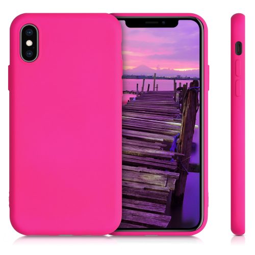 Калъф за Apple iPhone X / iPhone XS, Силиконов, Розов, 52975.77