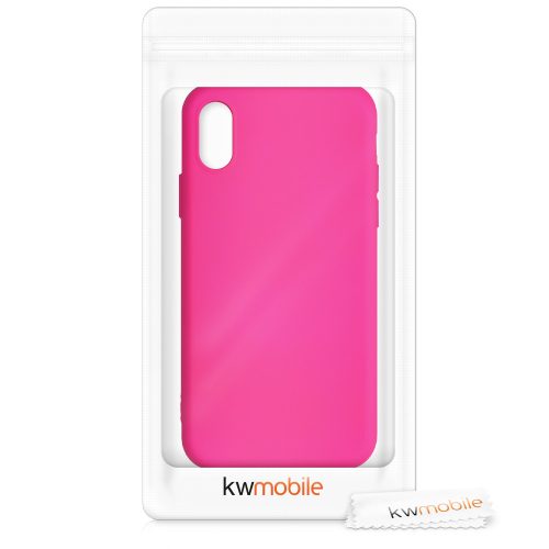 Калъф за Apple iPhone X / iPhone XS, Силиконов, Розов, 52975.77