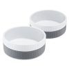 Комплект от 2 купички за котки и кучета Navaris, Anti-slip, Grey, 53411.22