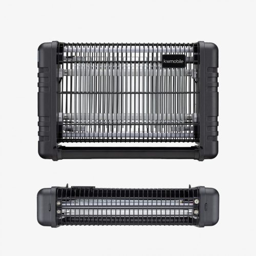 UV лампа за насекоми 4000V, 80 м2, Kwmobile, черна, пластмаса, 53414.01