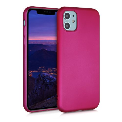 Калъф за Apple iPhone 11, Силиконов, Розов, 50762.65