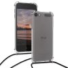 Калъф за Apple iPod Touch 6th/iPod Touch 7th, Kwmobile, прозрачен/черен, силикон, 53423.01