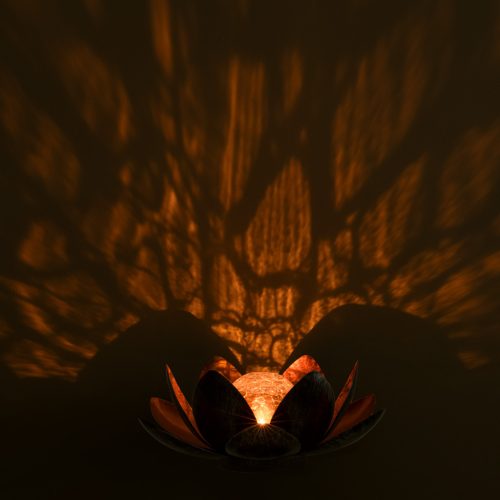 Lampa solara Navaris LED Lotus, 27x11,5 cm, senzor auto, 1700K, IP44, 51101.04.01