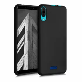   Калъф за Wiko Y80, Силиконов, Черен, 53507.01