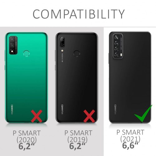 Кейс за Huawei P Smart (2021), Силиконов, Черен, 53632.47