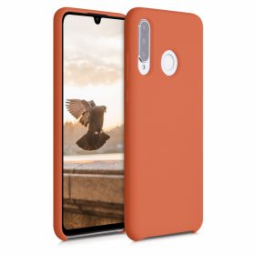   Кейс за Huawei P30 Lite, Силиконов, Оранжев, 47510.203