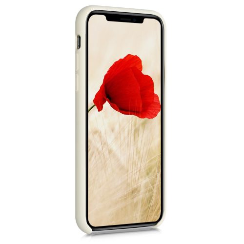 Калъф за Apple iPhone X / iPhone XS, Силиконов, Бежов, 46313.204