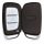 Калъф за ключ за Hyundai / Kia - 3 бутона - Keyless Go, пластмаса, черен, 53711.01