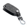 Капак за автомобилен ключ за VW / Skoda / Seat - 3 бутона, кожа набук, сив, 48570.19