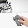 Капак за автомобилен ключ за Renault / Dacia - 4 бутона - Keyless Go, набук кожа, сив, 48568.13