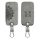 Капак за автомобилен ключ за Renault / Dacia - 4 бутона - Keyless Go, набук кожа, сив, 48565.16