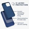 Калъф за Apple iPhone 12 / iPhone 12 Pro, Силиконов, Син, 52641.116