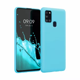   Кейс за Samsung Galaxy A21s, Силиконов, Син, 52494.205