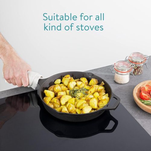 Дълбок тиган с дръжка от чугун Navaris - 30 см, 48585.01