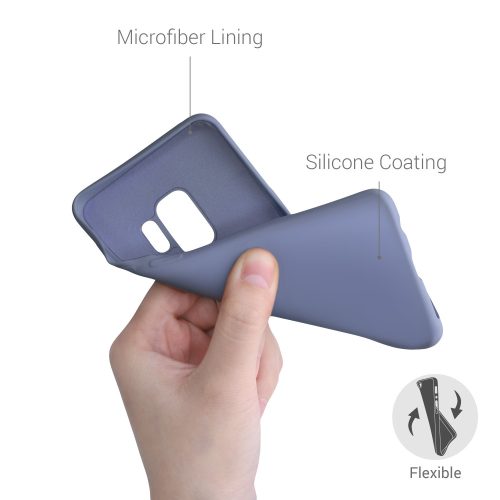 Кейс за Samsung Galaxy S9, Силиконов, Лилав, 53832.136