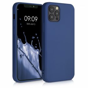   Калъф за Apple iPhone 12 / iPhone 12 Pro, Силиконов, Син, 53844.116