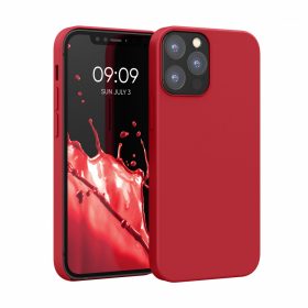   Калъф за Apple iPhone 12 / iPhone 12 Pro, Силиконов, Червен, 52641.208